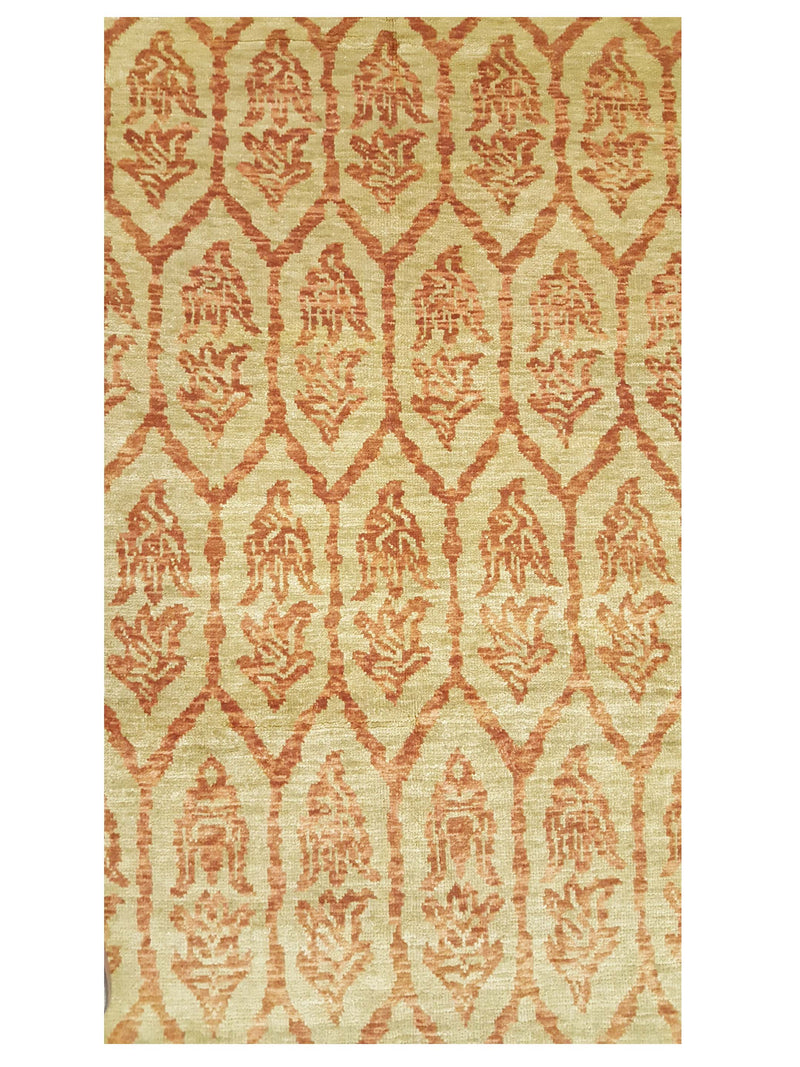 Pacific Ikat 38068 Gold Rust Transitional Hand Knotted Rug
