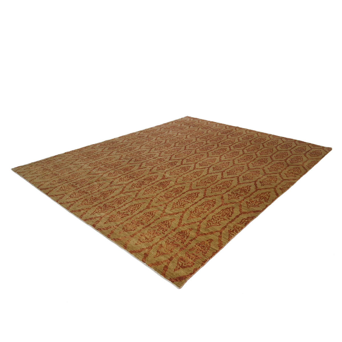 Pacific Ikat 38068 Gold Rust Transitional Hand Knotted Rug