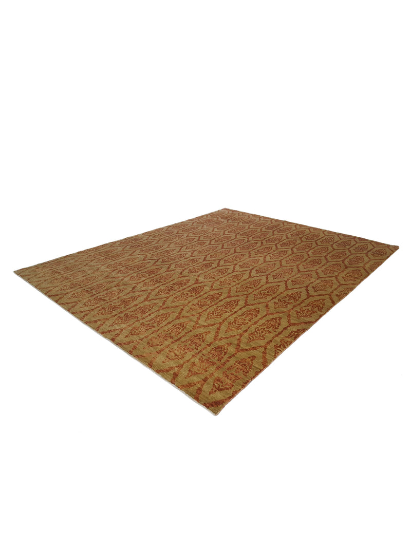 Pacific Ikat 38068 Gold Rust Transitional Hand Knotted Rug