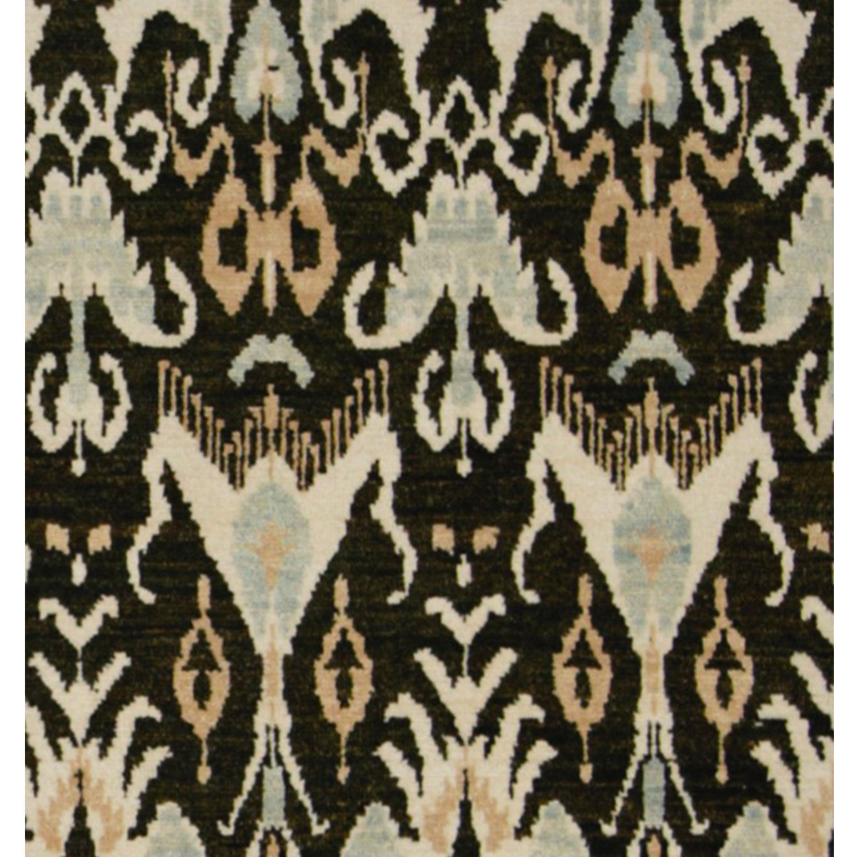 Pacific Ikat 38071 Blue Gold Transitional Hand Knotted Rug
