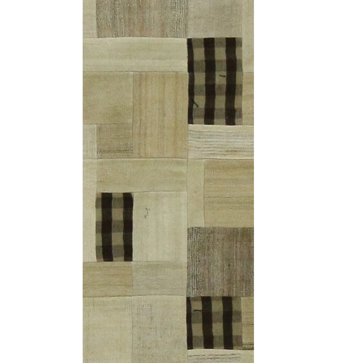 Pacific Patchwork 38128 Brown Camel Patchwork Hand Knotted Rug