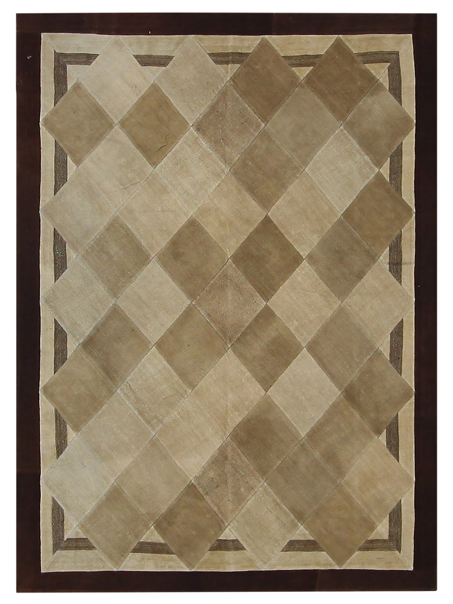 Pacific Patchwork  Cream Burgundy Patchwork