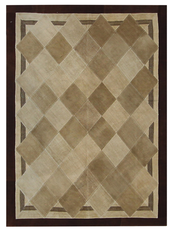 Pacific Patchwork  Cream Burgundy Patchwork