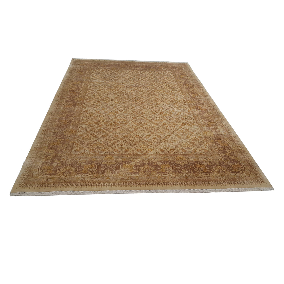 Pacific Classic 38145 Gold Gold Traditional Hand Knotted Rug