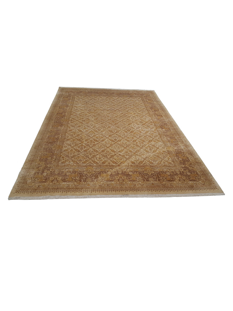 Pacific Classic 38145 Gold Gold Traditional Hand Knotted Rug