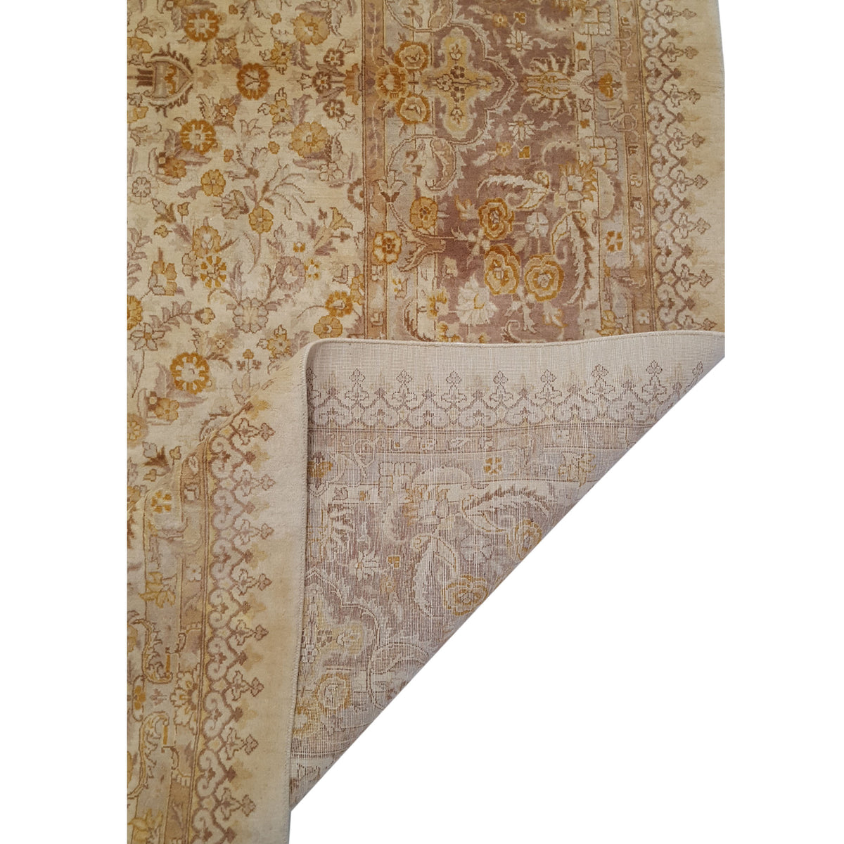 Pacific Classic 38145 Gold Gold Traditional Hand Knotted Rug