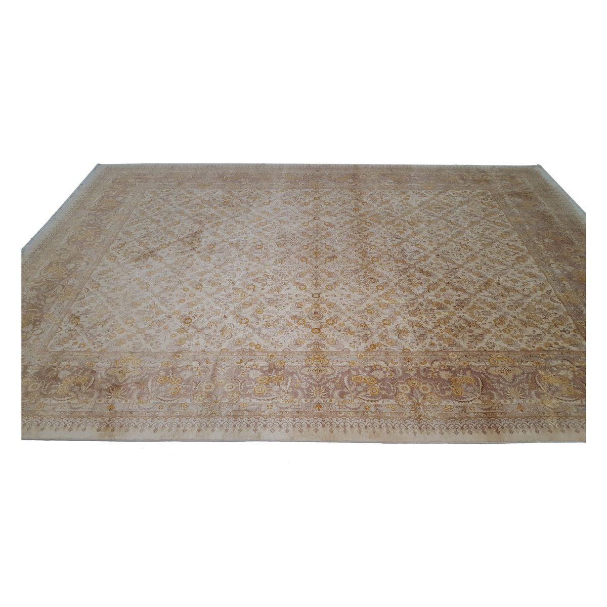 Pacific Classic 38145 Gold Gold Traditional Hand Knotted Rug