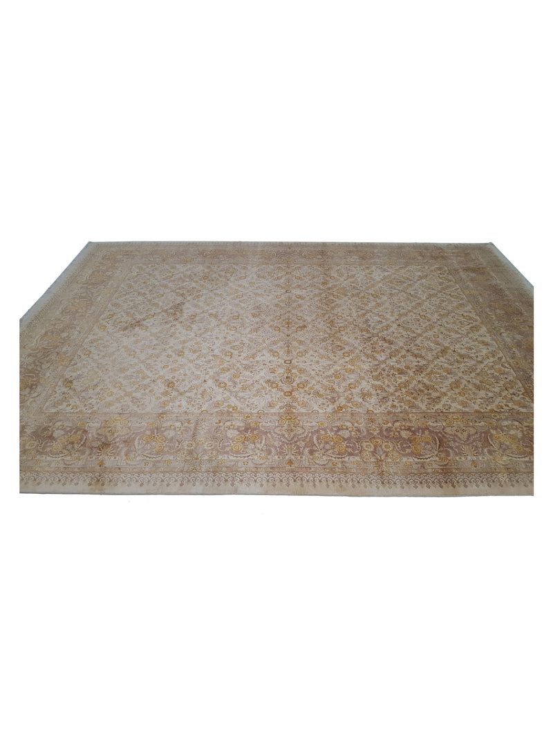 Pacific Classic 38145 Gold Gold Traditional Hand Knotted Rug