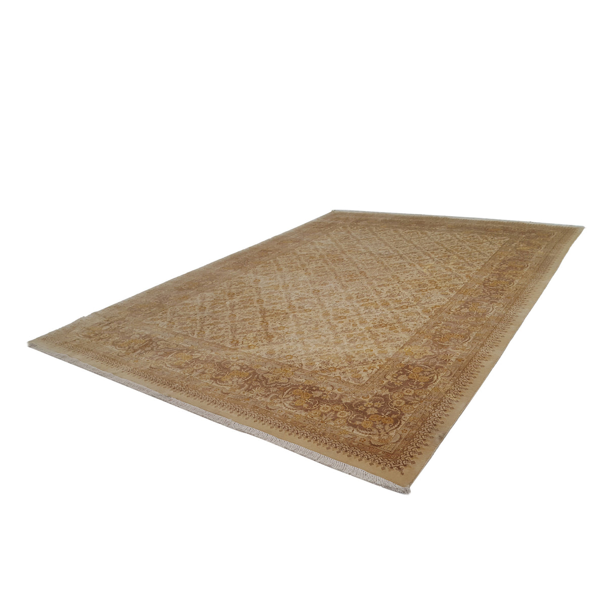 Pacific Classic 38145 Gold Gold Traditional Hand Knotted Rug