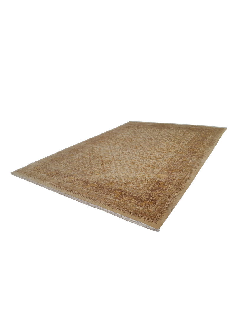 Pacific Classic 38145 Gold Gold Traditional Hand Knotted Rug