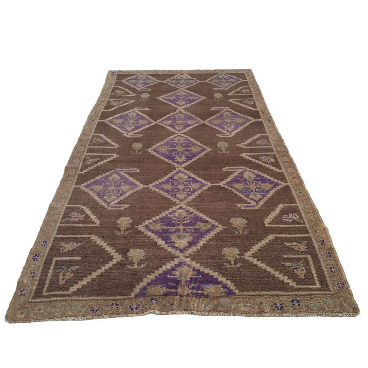 Pacific Anatolian 38164 Brown Sage Traditional Hand Knotted Rug