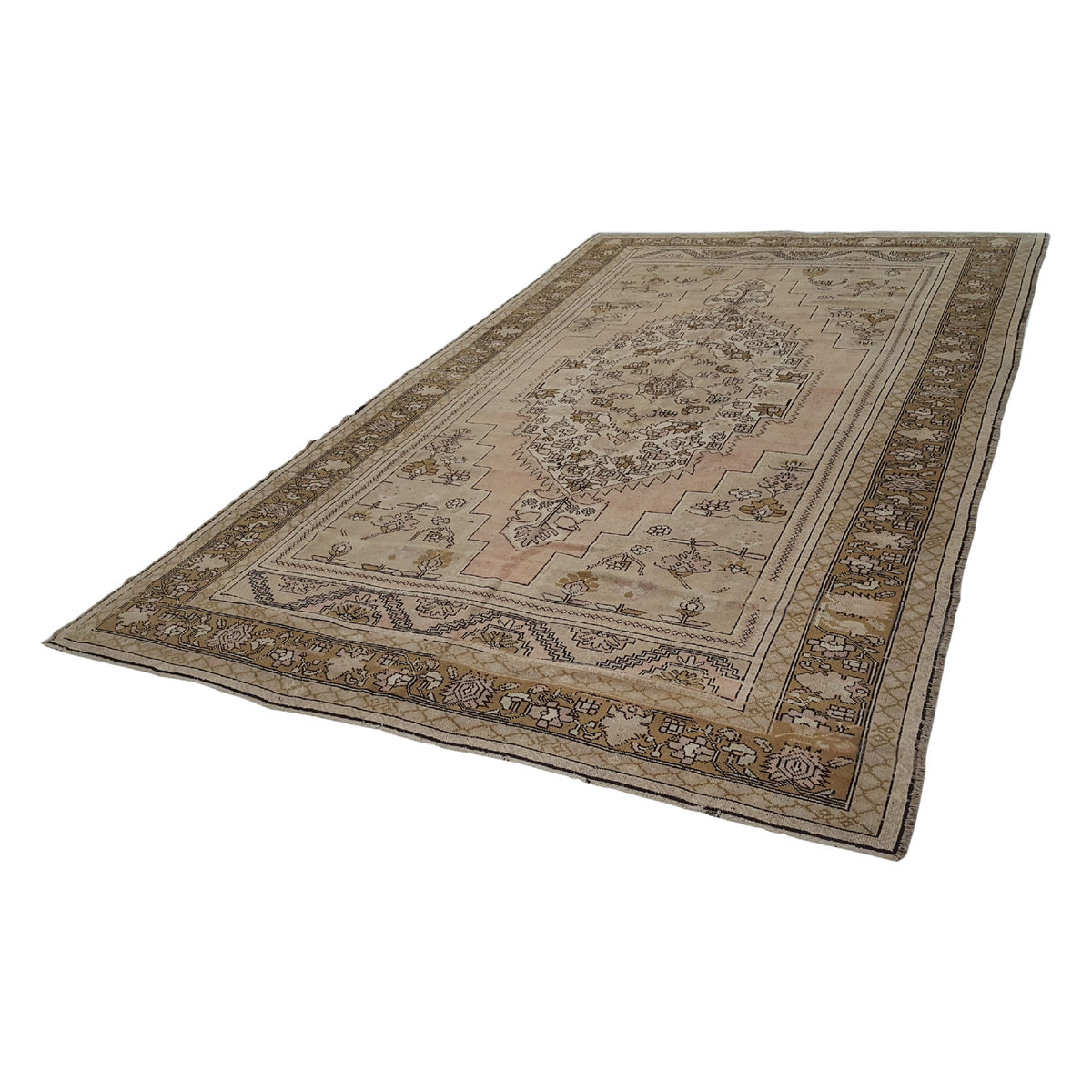 Pacific Anatolian 38165 Camel Brown Traditional Hand Knotted Rug