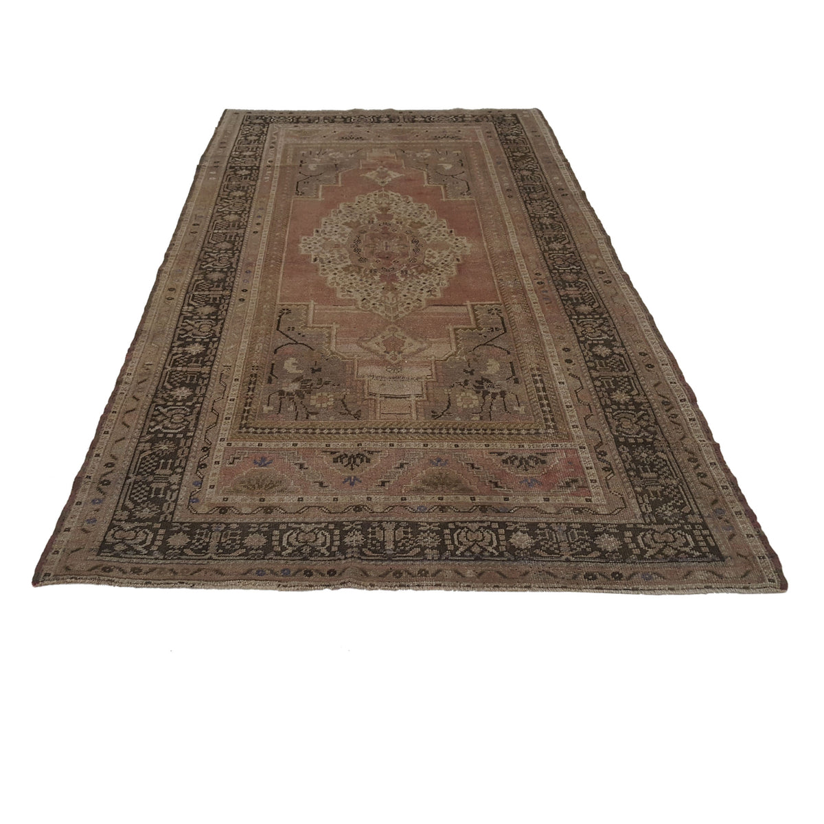 Pacific Anatolian 38169 Coral Brown Traditional Hand Knotted Rug