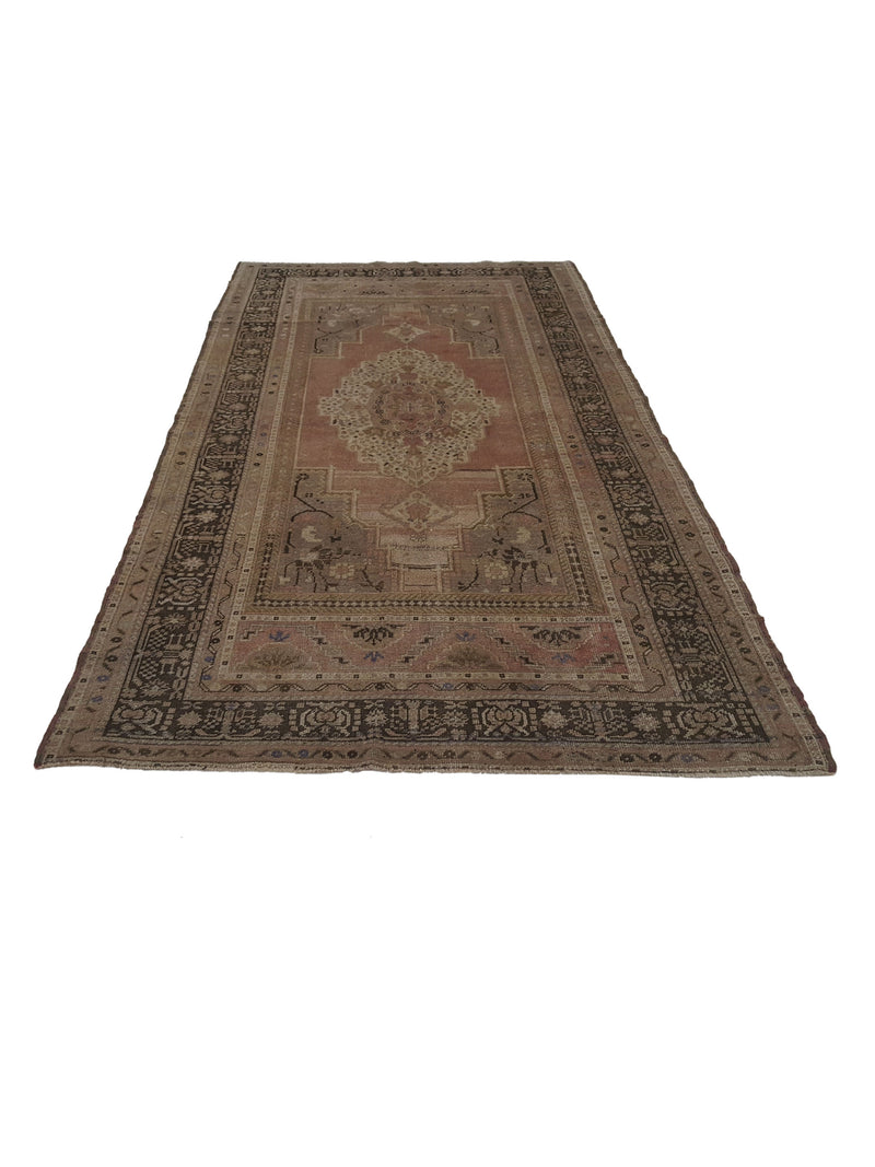 Pacific Anatolian 38169 Coral Brown Traditional Hand Knotted Rug