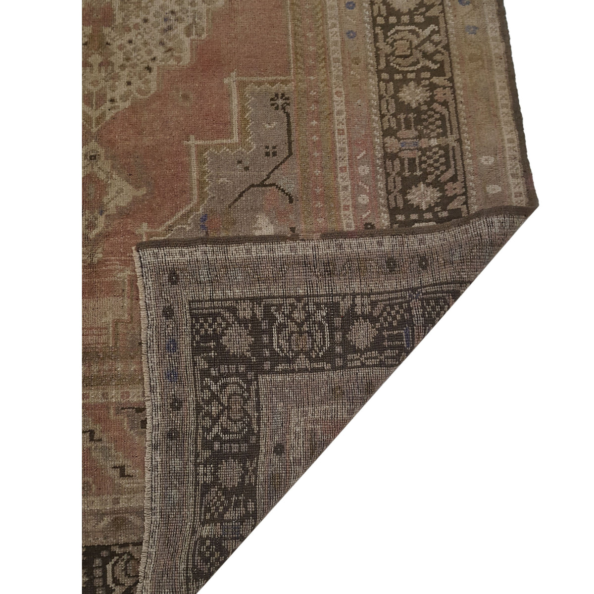 Pacific Anatolian 38169 Coral Brown Traditional Hand Knotted Rug