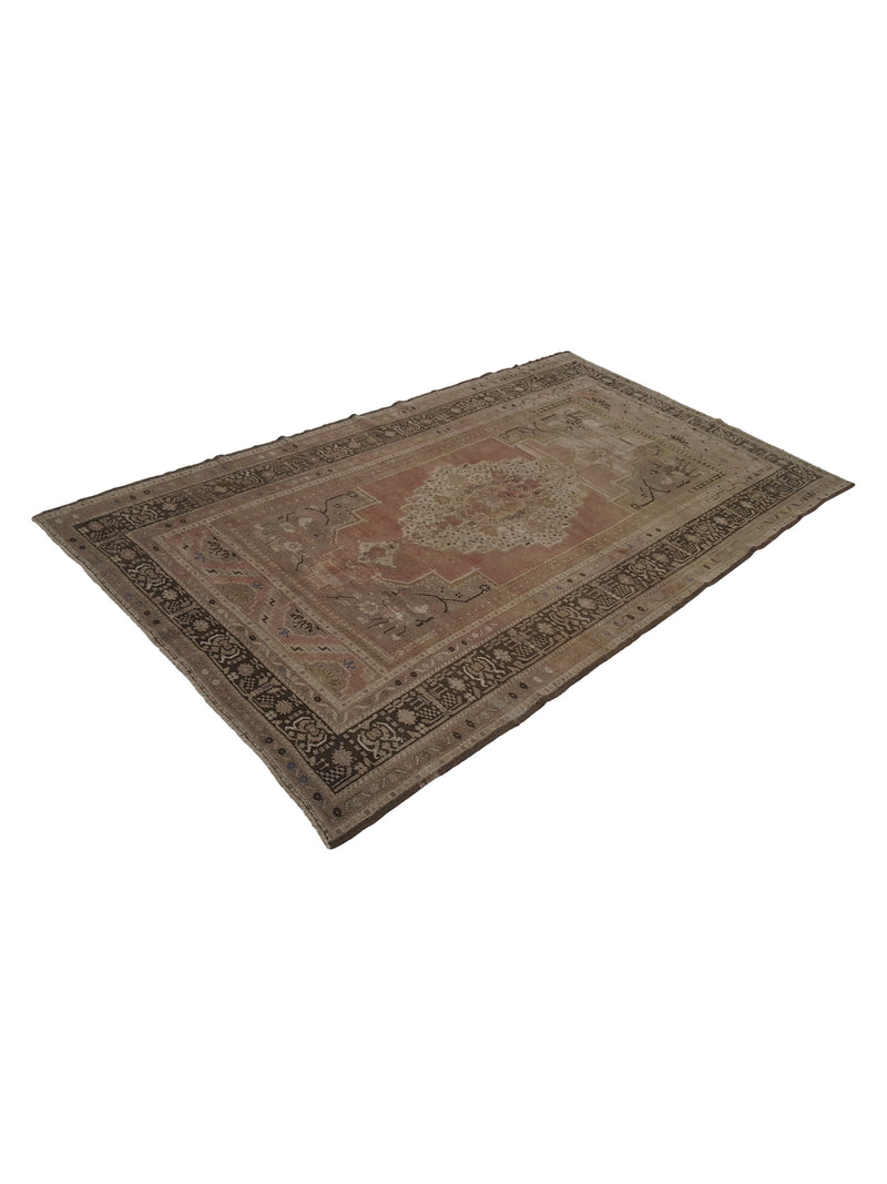 Pacific Anatolian 38169 Coral Brown Traditional Hand Knotted Rug