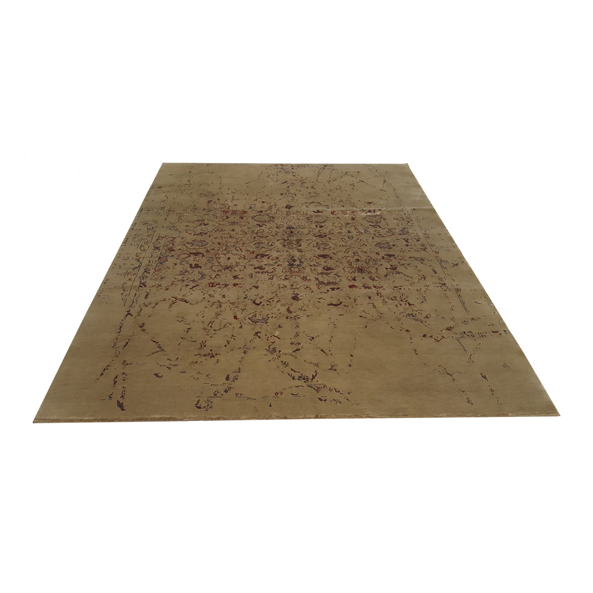 Pacific Rodeo Drive 38230 Gold Gold Modern Hand Knotted Rug