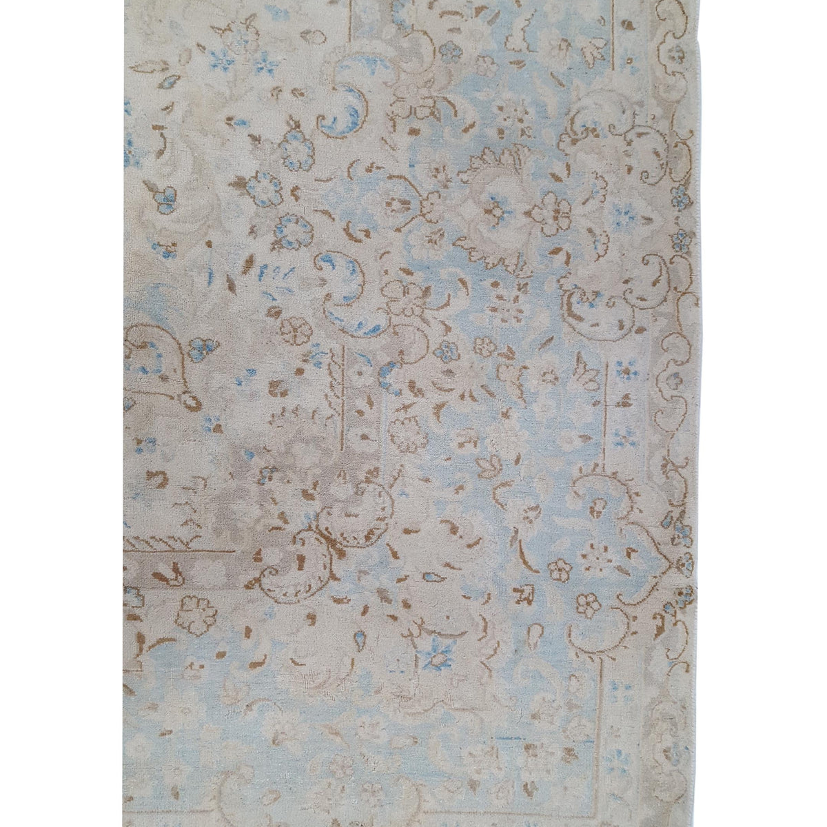 Pacific Kerman 38369 Beige Beige Traditional Hand Knotted Rug