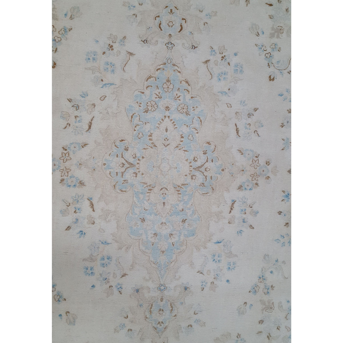 Pacific Kerman 38369 Beige Beige Traditional Hand Knotted Rug