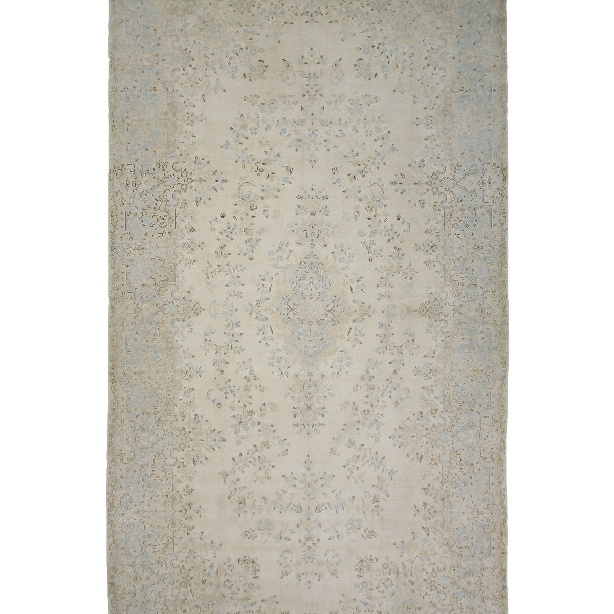 Pacific Kerman 38369 Beige Beige Traditional Hand Knotted Rug