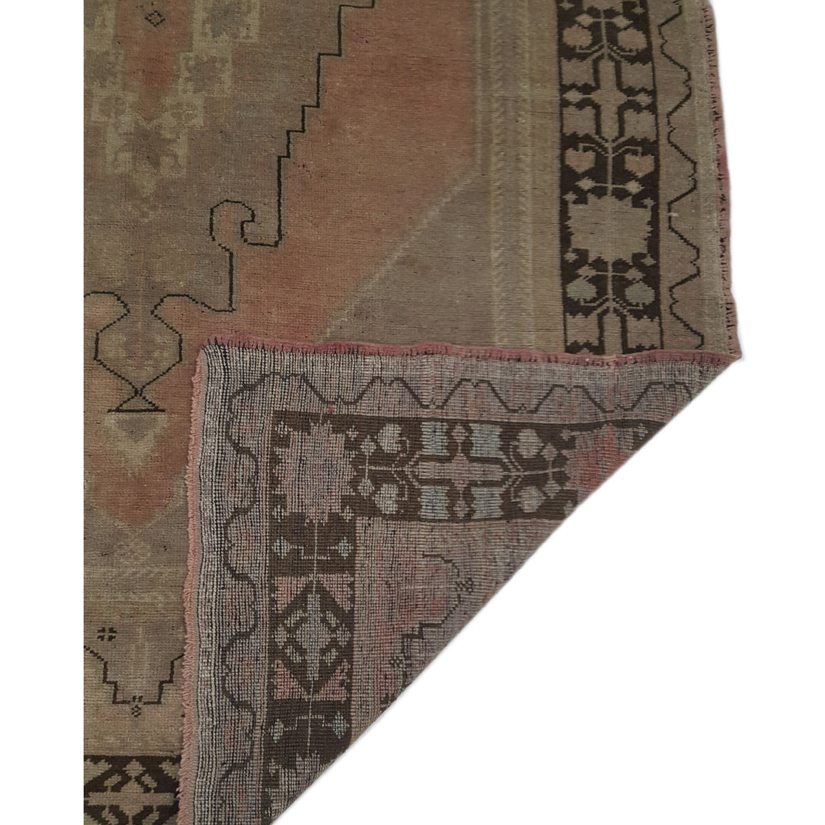 Pacific Anatolian 38405 Coral Brown Traditional Hand Knotted Rug