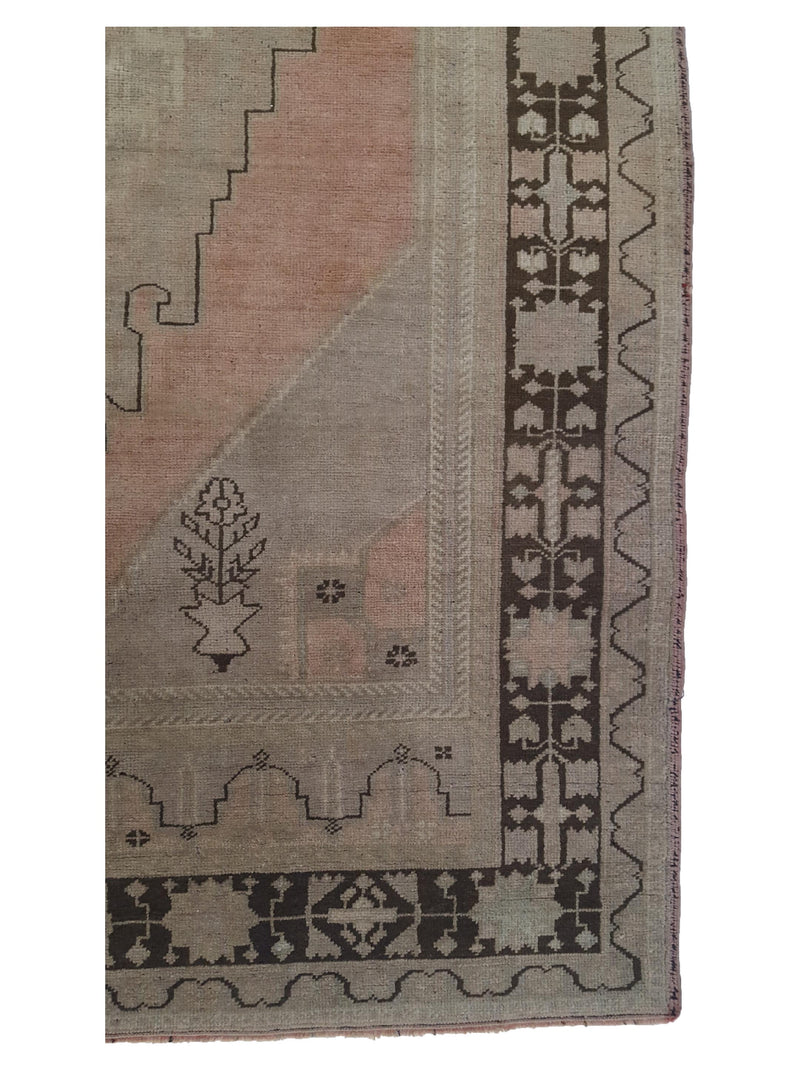 Pacific Anatolian 38405 Coral Brown Traditional Hand Knotted Rug