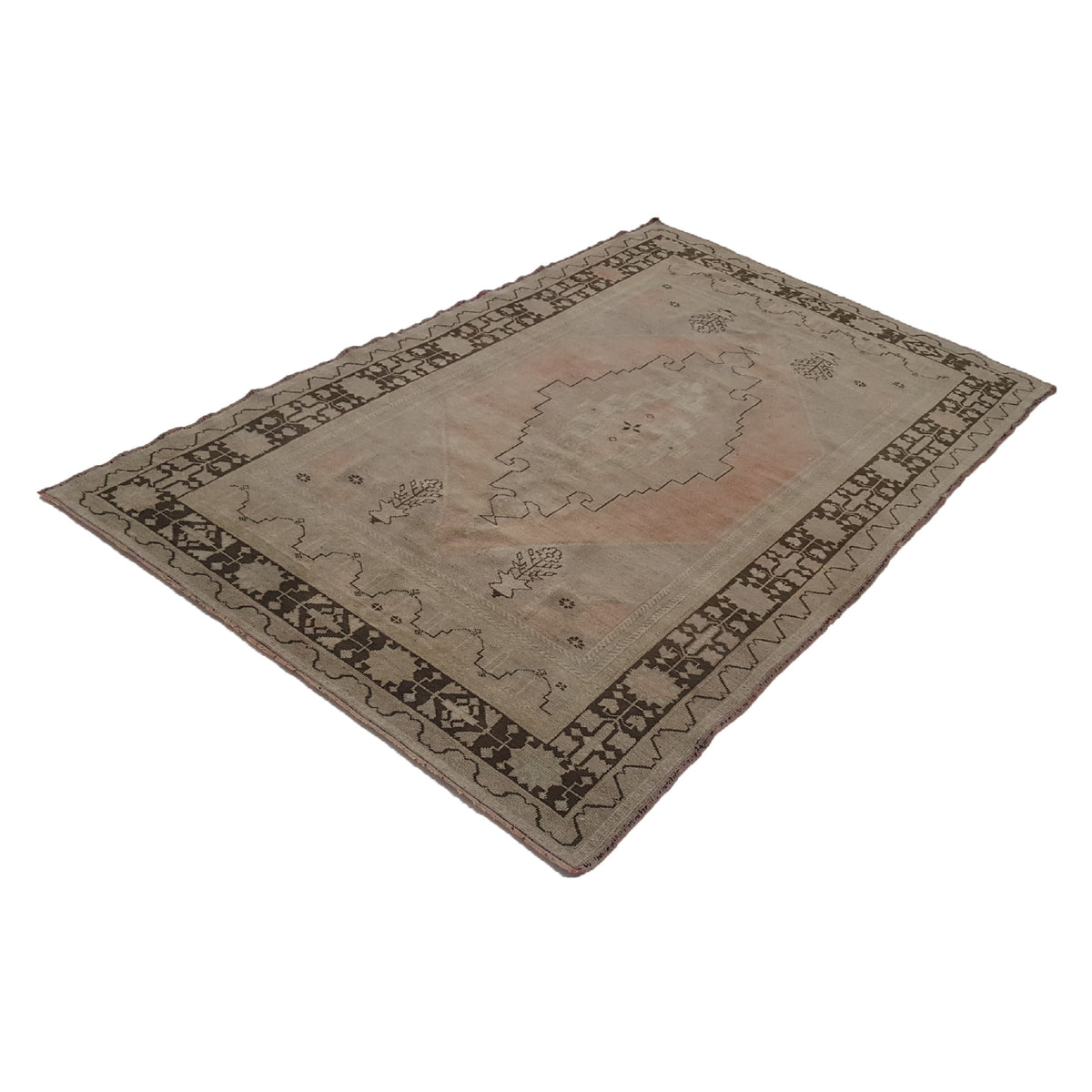 Pacific Anatolian 38405 Coral Brown Traditional Hand Knotted Rug