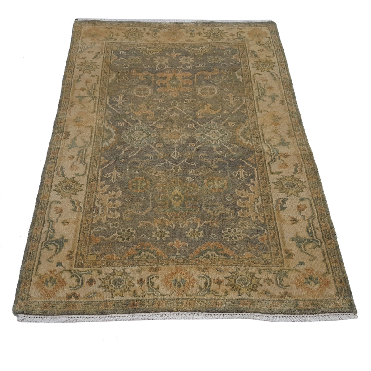 Pacific Marco 38427 Lt.Green Ivory Transitional Hand Knotted Rug