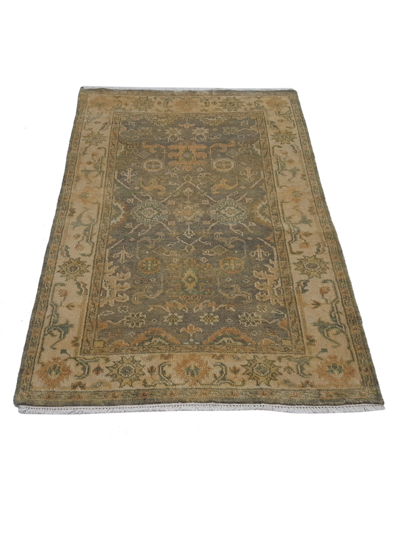 Pacific Marco 38427 Lt.Green Ivory Transitional Hand Knotted Rug