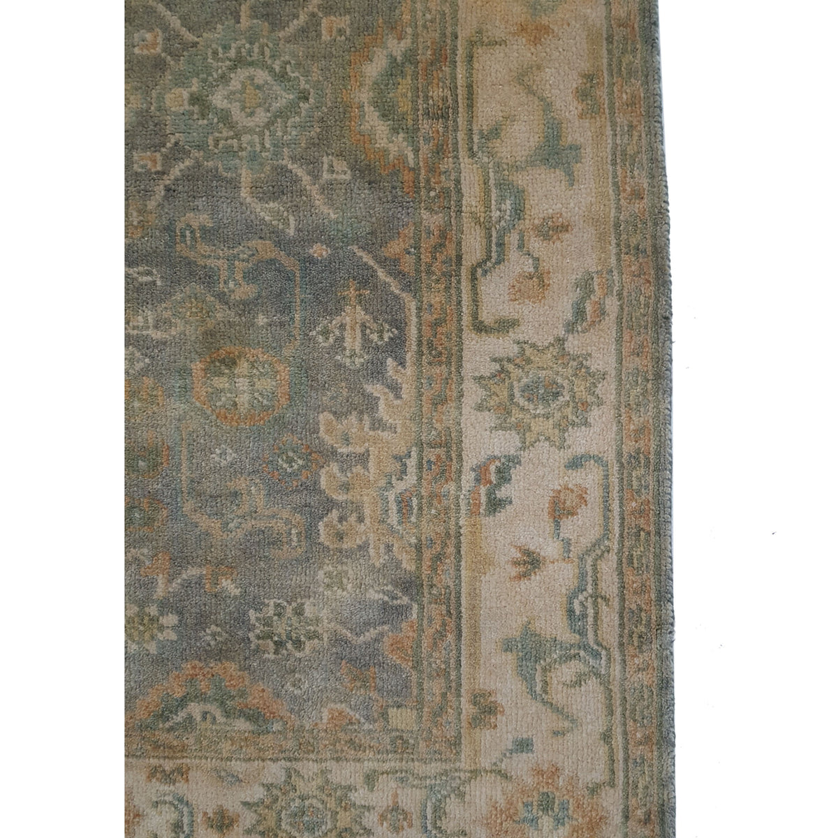 Pacific Marco 38427 Lt.Green Ivory Transitional Hand Knotted Rug