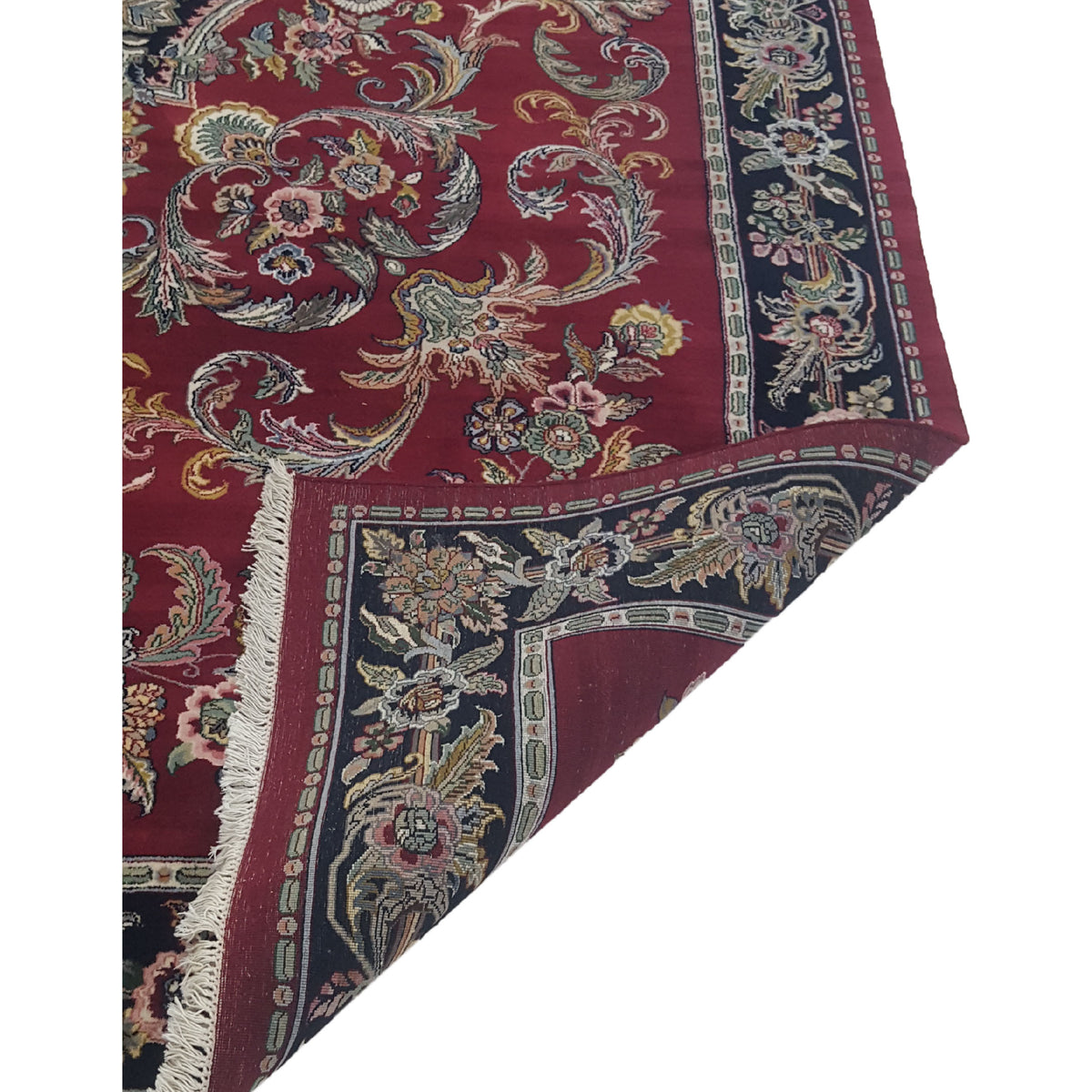 Pacific Loom 38441 Burgundy Black Traditional Hand Knotted Rug