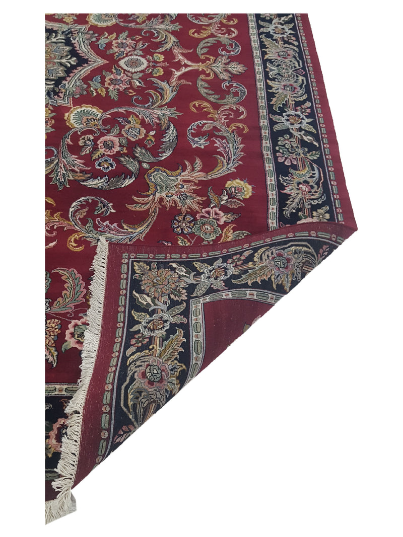 Pacific Loom 38441 Burgundy Black Traditional Hand Knotted Rug