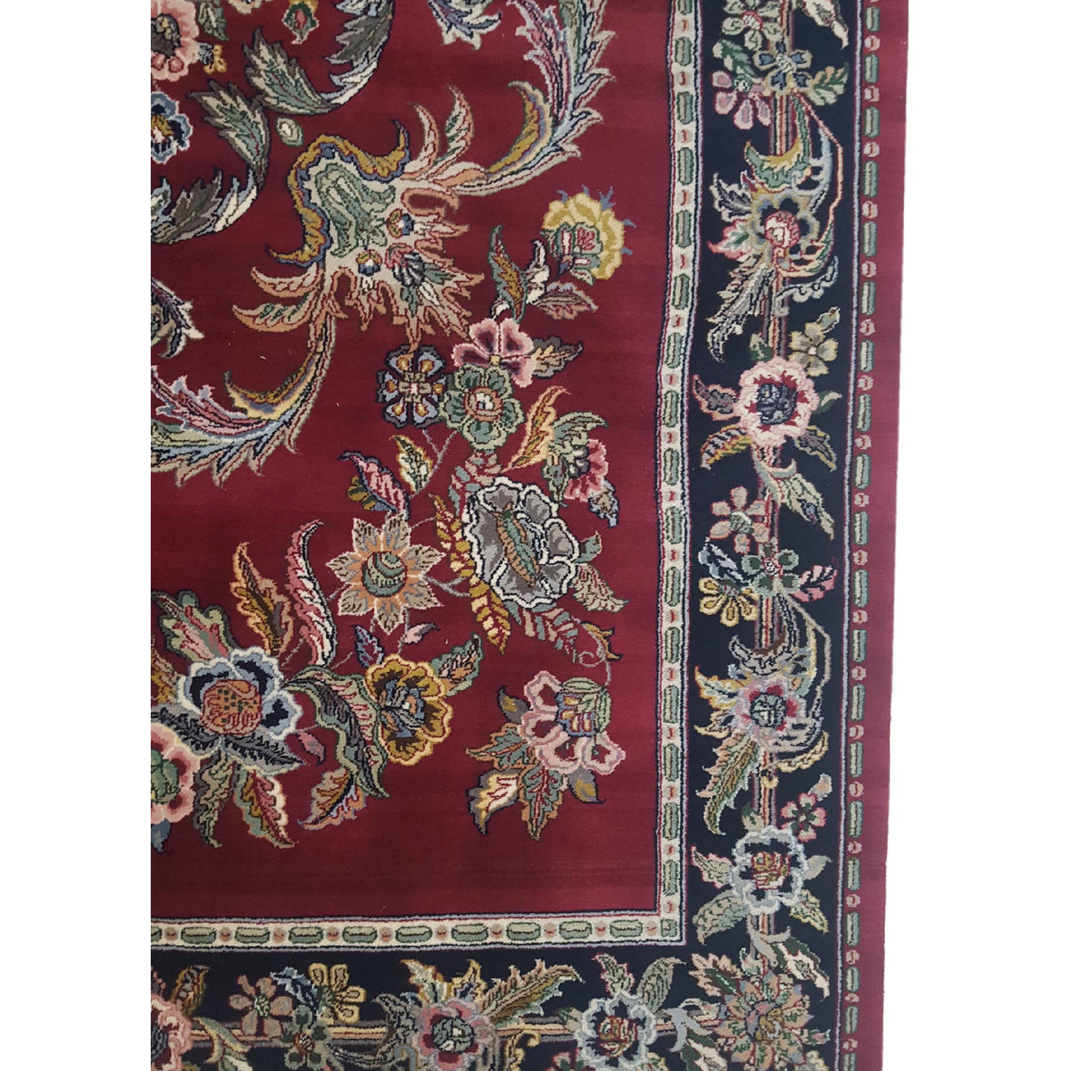 Pacific Loom 38441 Burgundy Black Traditional Hand Knotted Rug