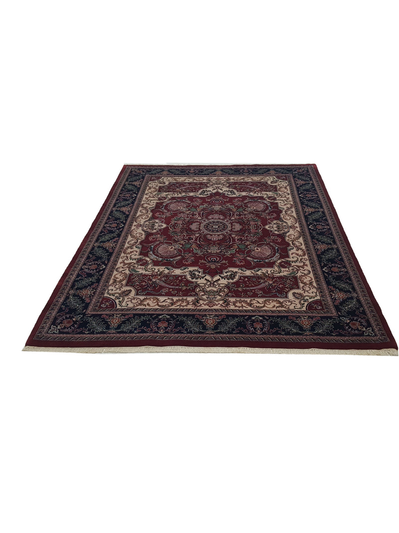 Pacific Classic 38442 Red Navy Traditional Hand Knotted Rug