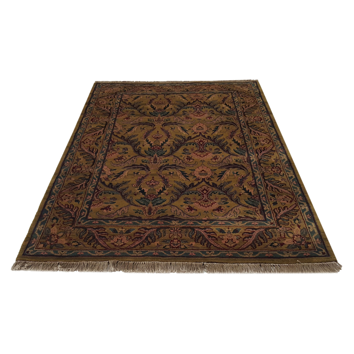 Pacific Agra 38450 Gold Gold Traditional Hand Knotted Rug