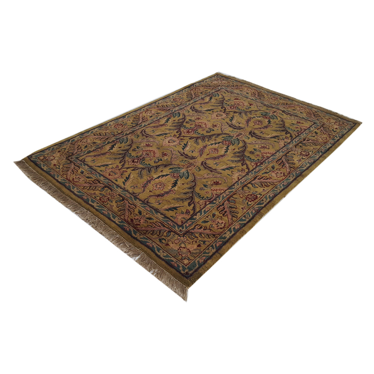 Pacific Agra 38450 Gold Gold Traditional Hand Knotted Rug