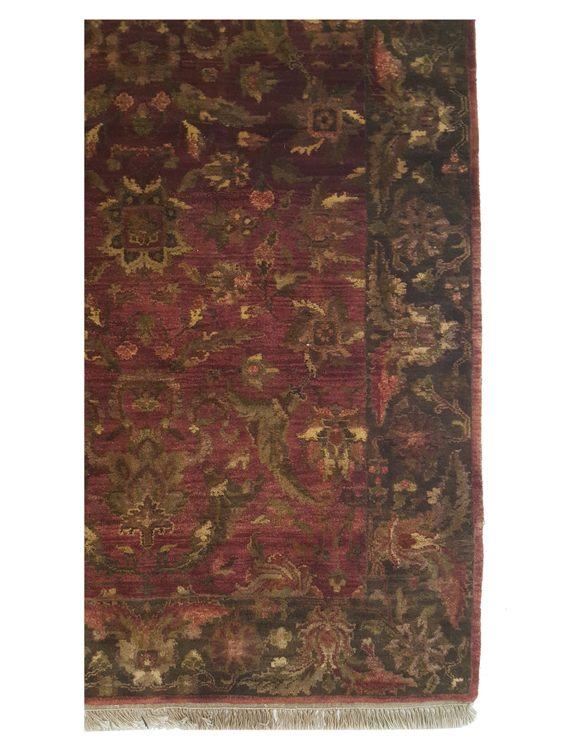 Pacific Agra 38452 Burgundy Olive Traditional Hand Knotted Rug