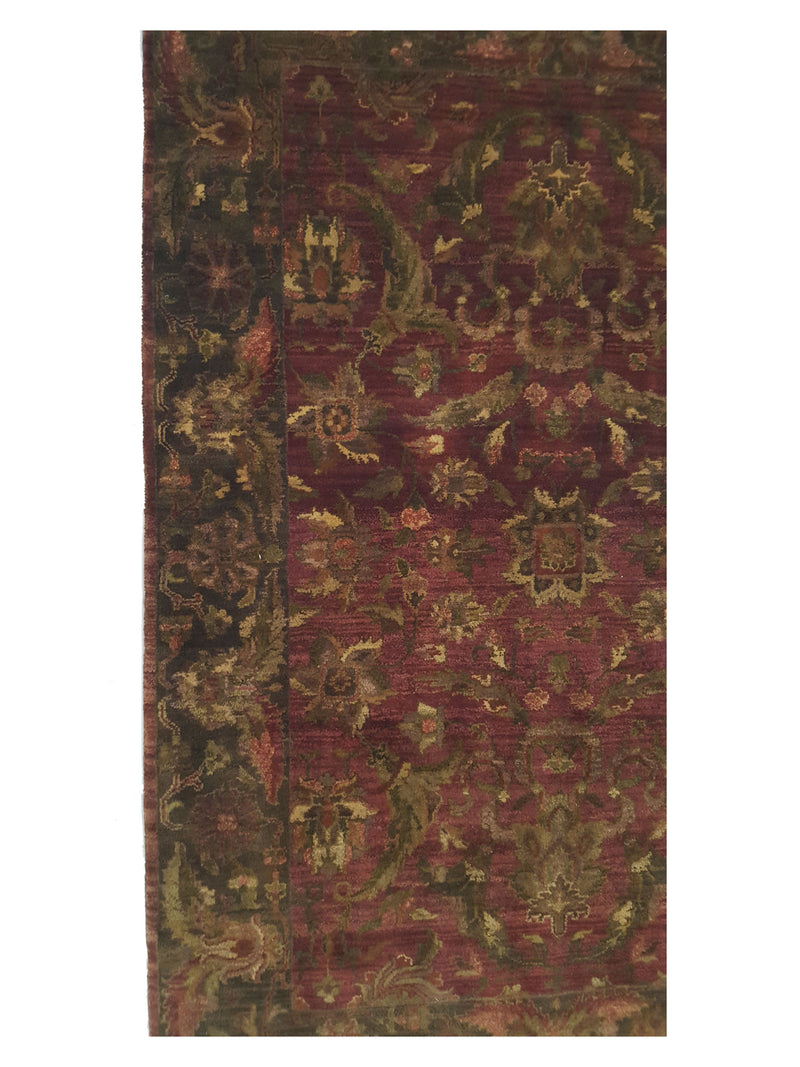 Pacific Agra 38452 Burgundy Olive Traditional Hand Knotted Rug