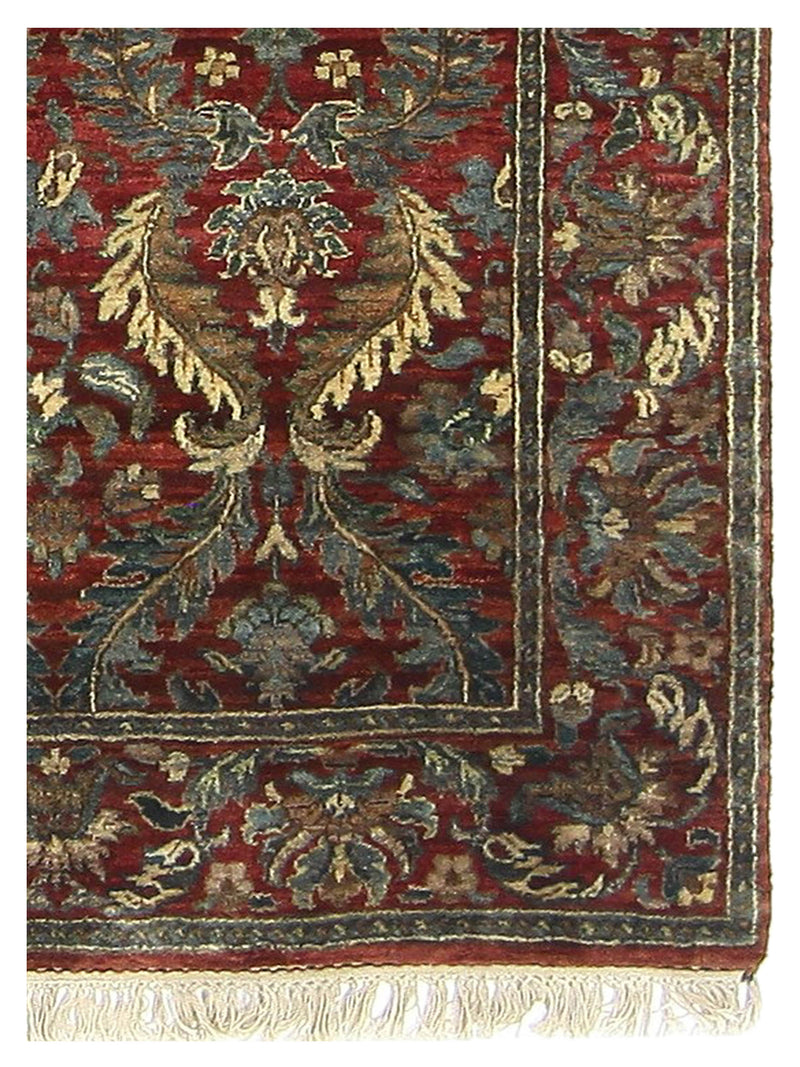 Pacific Agra 38453 Red Red Traditional Hand Knotted Rug