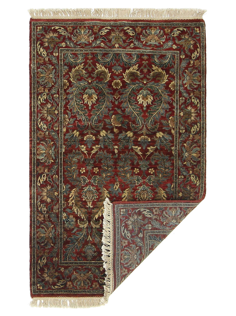 Pacific Agra 38453 Red Red Traditional Hand Knotted Rug