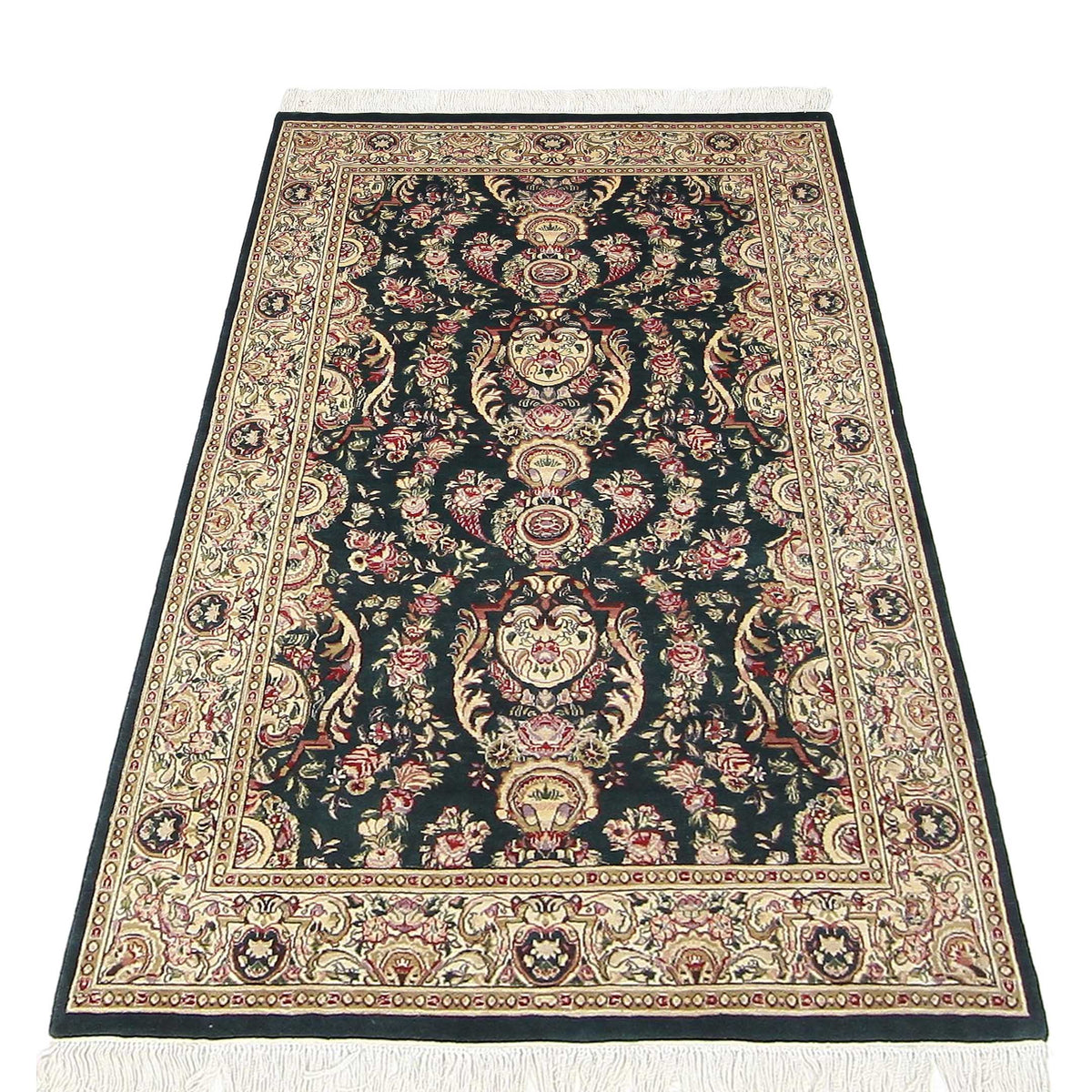 Pacific Classic 38459 Green Ivory Traditional Hand Knotted Rug
