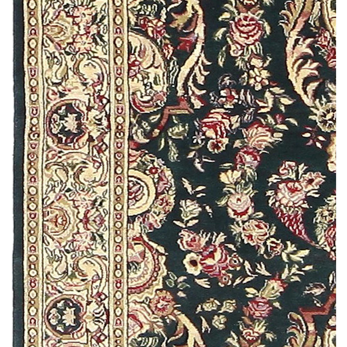 Pacific Classic 38459 Green Ivory Traditional Hand Knotted Rug