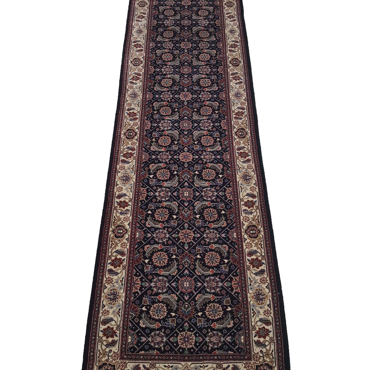 Pacific Chinese 160L 38470 Black Ivory Traditional Hand Knotted Rug
