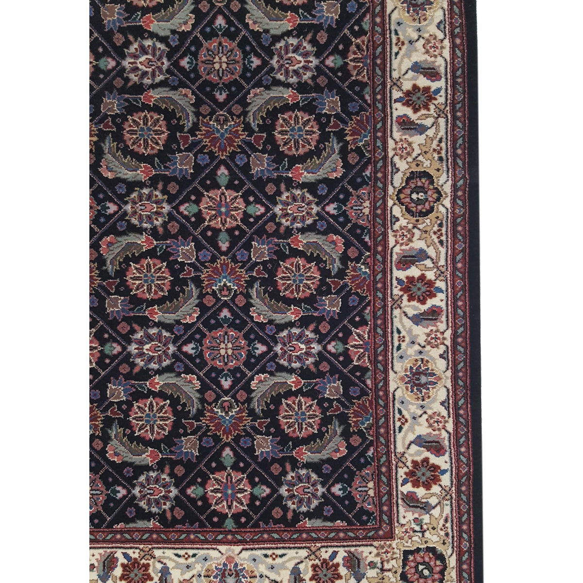 Pacific Chinese 160L 38470 Black Ivory Traditional Hand Knotted Rug