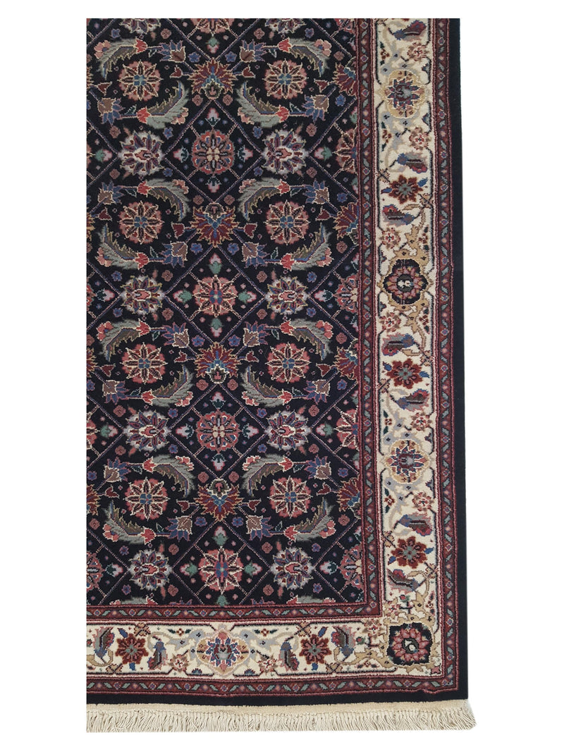 Pacific Chinese 160L 38470 Black Ivory Traditional Hand Knotted Rug