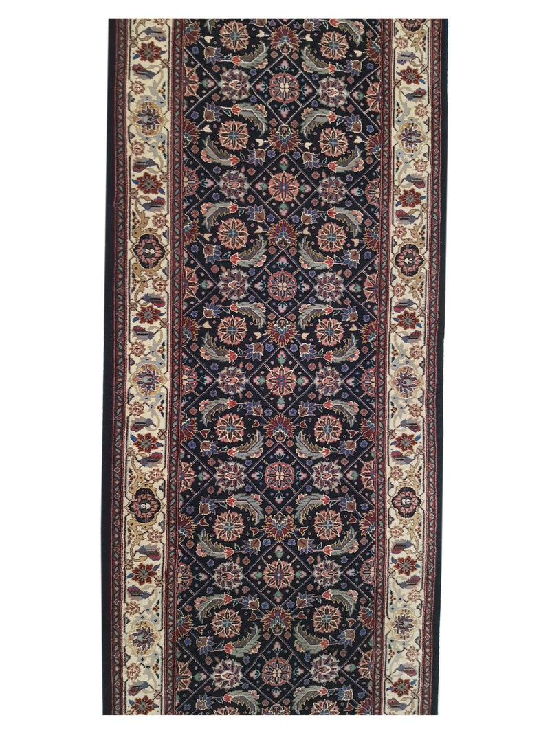 Pacific Chinese 160L 38470 Black Ivory Traditional Hand Knotted Rug