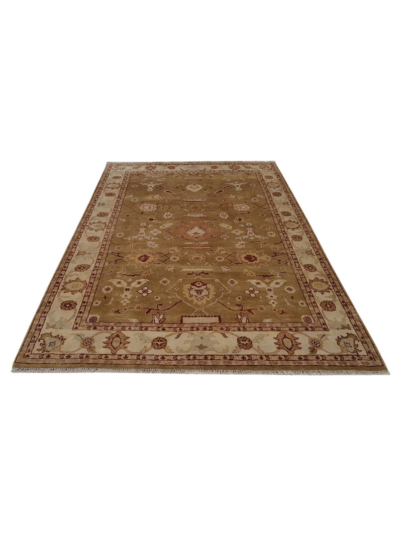Pacific Royal 38475 Gold Gold Traditional Hand Knotted Rug