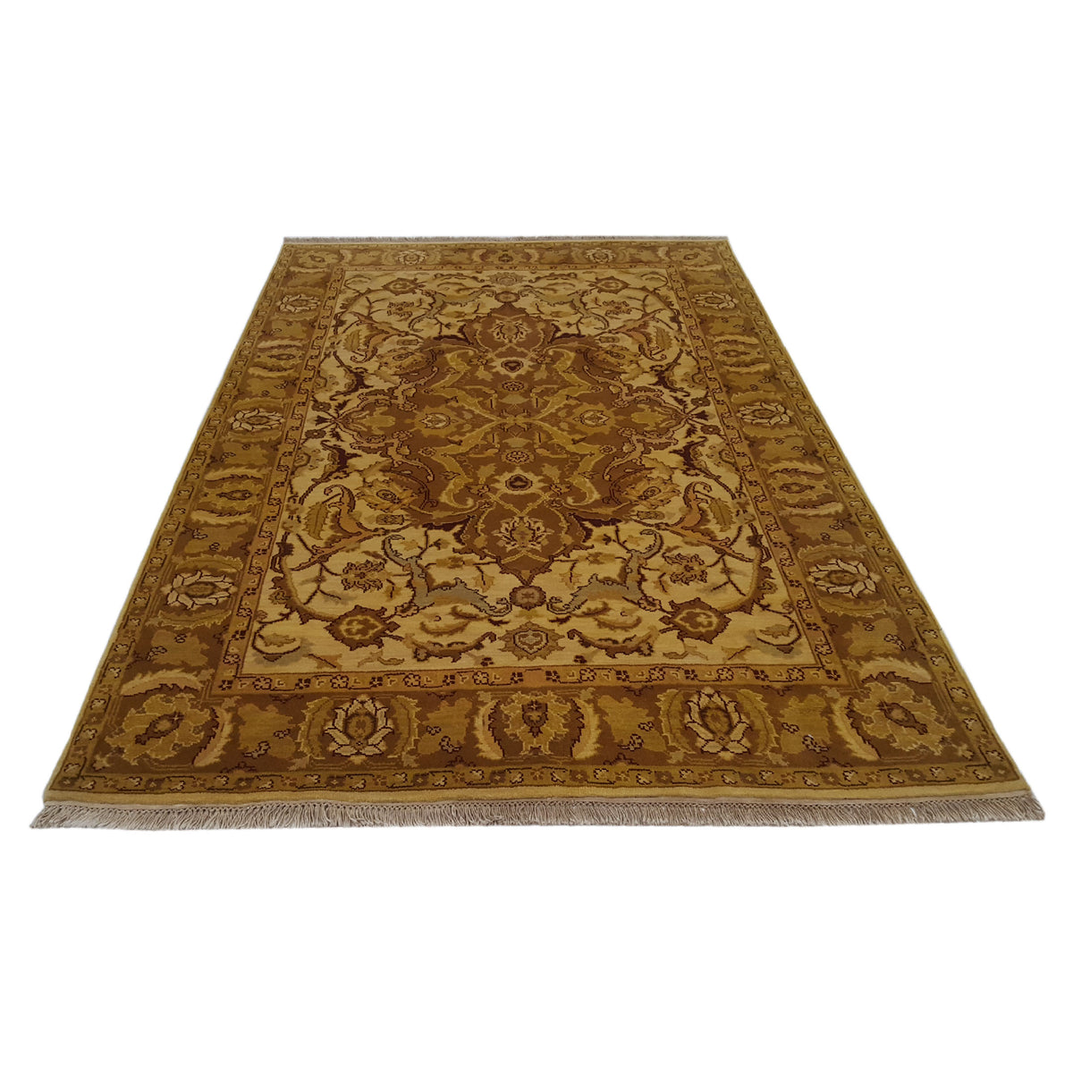 Pacific Royal 38480 Gold Gold Traditional Hand Knotted Rug