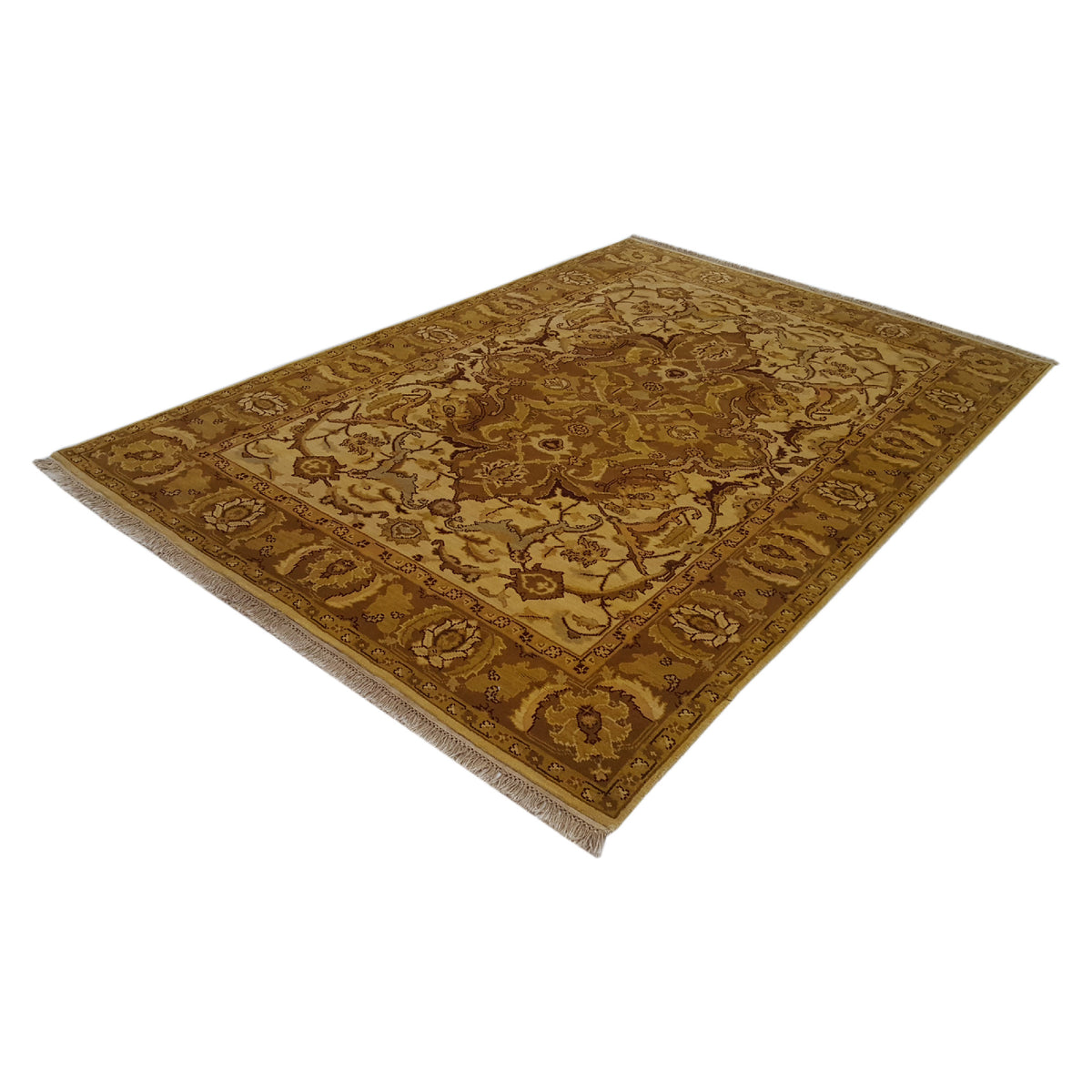 Pacific Royal 38480 Gold Gold Traditional Hand Knotted Rug