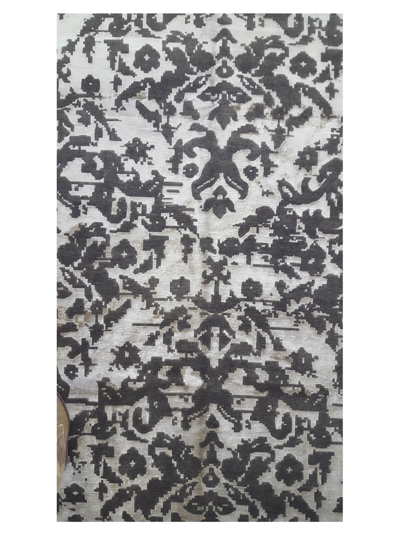 Pacific Modern-Np 38495 Brown Beige Transitional Hand Knotted Rug